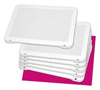 Miniland Educational 154227 - Placca trasparente per PEGS BIANCA 31X21mm - 6 pezzi