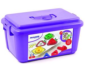 Miniland Educational 936154 - Set di attività Dadi e bulloni, 72 unità