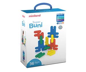 Miniland Educational Buni Super Gioco Didattico, 36 Pezzi