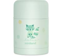 Miniland Food Thermy Mint. 600ml termo papillero realizzato in doppio strato di acciaio che mantiene il cibo freddo o caldo per ore.
