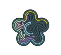 Miniland - Giocattolo sensoriale in silicone per neonati Flexhetti, con strisce flessibili per stimolare il gioco creativo e la motricità fine, dai 18 mesi (fiore)