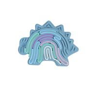 Miniland - Giocattolo sensoriale in silicone per neonati Flexhetti, con strisce flessibili per stimolare il gioco creativo e la motricità fine, dai 18 mesi (dinosauro)