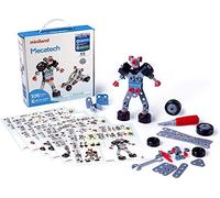 Miniland - Giochi di Costruzioni Meccaniche con Valigia per Bambini da 4 a 9 Anni (Importato) con Piastrine, Spille, Alberi, Viti e Dadi, Ruote