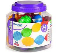 Miniland Maxichain 27361 - Set di 24 pezzi di accessori per l'educazione