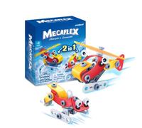Miniland Mecaflex Helicóptero - Juego de Construcción con 57 Piezas Flexibles, Helicóptero para Montar, Juguete Educativo STEM, 4-9 Años
