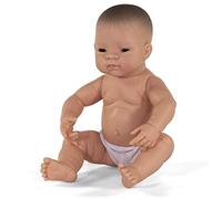 Miniland MINILAND31005 40 cm Newborn Asian Boy Doll Senza Biancheria Intima - NU