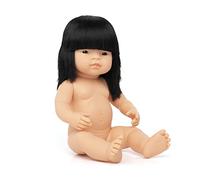 Miniland- Baby Doll Asian Bambina Asiatica Bambola W/O Biancheria, Multicolore, MLE31056
