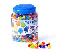 Miniland MINILAND31849 20 mm Colori Assortiti mollette in Barattolo (650-piece)