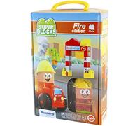 Miniland MINILAND32352 Fire Station Super Blocks Set