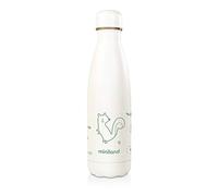 Miniland Natur Bottle Chip 500ml, bottiglia termica in acciaio inox, che mantiene la temperatura per più di 24 ore, 89345