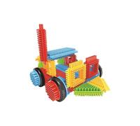 Miniland - Pegy Bricks: Vroom Ride - Gioco di costruzione per bambini con 22 pezzi per assemblare un'auto, stimola l'immaginazione, la motricità e il gioco simbolico, dai 2 anni