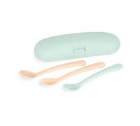 Miniland - Picneat Set di Posate per Bambino, Design Ergonomico e Anatomico, Set Evolutivo, Adatte alla Lavastoviglie (Dreamland)