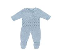 Miniland Pigiama blu lavorato a maglia per bambola da 38 cm. Prodotto in Spagna