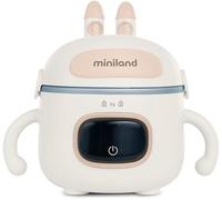 Miniland - Scaldabagno portatile Warmy Food On the Go, batteria ricaricabile, con cavo, posate e scatola