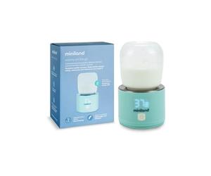 Miniland Scaldabagno portatile, leggero e compatto, con adattatori per biberon e cavo di ricarica, ideale per viaggi e passeggiate, accessori di alimentazione | Warmy On the Go