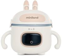 Miniland - Scaldabagno portatile Warmy Food On the Go, batteria ricaricabile, con cavo, posate e scatola