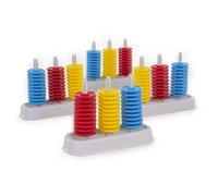 Miniland Set di 4 Piccole Perline per Lavorare sull'ordinamento, la seriazione e la Matematica di Base