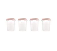 Miniland Set 4 Hermisized Blush 250ml. Confezione da 4 laureati ermetici, sicura, resistente e adatta per lavastoviglie, microonde e congelatore. Collezione Terra.