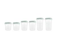 Miniland Set 6 Hermisized Mint.Confezione da 6 ermetici graduati (200, 250 e 330ml) sicuri, resistenti e adatti per lavastoviglie, microonde e congelatore. Collezione Dolce.