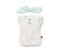 Miniland- Conjunto Chica Sea 38cm Vestiti per Bambole da 38 cm, Colore Beige, 31568