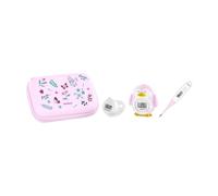 Miniland Set di 3 Termometri Digitali per Bambino con Beauty Case, Termometro Corporeo, Termometro a Succhietto e Termometro da Bagno | Thermokit Squirrel