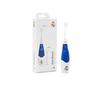 Miniland - Spazzolino elettrico per bambini del Real Madrid - con luce LED, 2 testine intercambiabili e base con ventosa - 16.000 battiti - Dai 6 mesi ai 6 anni