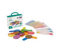 Miniland - Tavolozze di colori traslucidi da sovrapporre. Ideali per tavoli luminosi. 12 palette assortite.