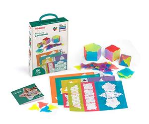 Miniland Translucent Conexion - Set di Costruzione in poliedri traslucidi