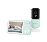 Miniland - Videoregistratore Digimonitor 3,5" Compact, Telecamera Sorveglianza Bambino con Visione Notturna, Comunicazione Bidirezionale, Rumore Bianco e Melodie