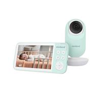 Miniland - Videosorveglianza Digimonitor 5" HD, Telecamera Sorveglianza Bambino Girevole e Inclinabile, Visione Notturna, Comunicazione Bidirezionale, Rumore Bianco e Melodie