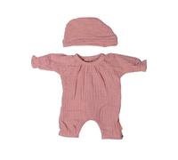 Miniland - Vestiti per Bambola da 32 cm, Accessorio di Abbigliamento per Bambole, Pigiama con Cappello (Rosa)