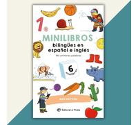 Minilibros bilingües en español e inglés - Mis primeras palabras: Minilibros para aprender las primeras palabras en español e inglés. ¡Incluye un puzle!