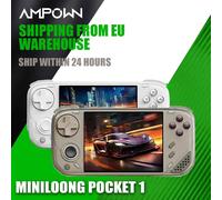 MINILOONG POCKET 1 Console di Gioco Portatile, Schermo IPS da 4", Sistema Operativo LOONG, Console Retro Modulare Open Source, Emulatore di Giochi Retrò