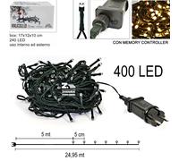 MINILUCCIOLE NATALIZIE 400 LED BIANCO CALDO GIOCHI DI LUCI PER INTERNO ESTERNO