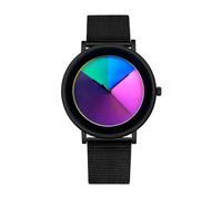 MINILUJIA Orologio da polso da donna e ragazza, con quadrante che cambia colore a seconda del tempo, movimento al quarzo giapponese, orologio da uomo e ragazzo, cinturino in maglia in acciaio inox o