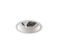Minima Slimline Round Spot Orientabile Ignifugo Bianco Opaco