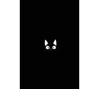 Minimal Black Cat Lined Notebook: Cute Dark Aesthetic Journal for Notes, Writing & Daily Thoughts
