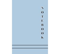 Minimal Blue Lined Notebook: A Calm and Clean Writing Book for Notes, Planning, and Journaling