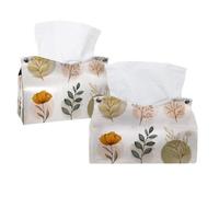 Minimal Botanical Hand Drawing Pattern Tissue Box Cover, rettangolare porta fazzoletti decorativo per il viso dispenser di tovaglioli per bagno, cucina, tavolino da caffè auto