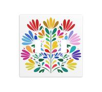 Minimal Colorful fiore messicano semplice doppia banda Toggle Light Cover Wall Plate Switch Decor Dimensioni standard - 11,4 x 11,4 cm