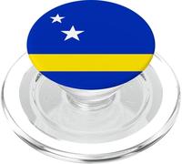 Minimal Curacao Flag Inspired Stars and Stripe Art PopSockets PopGrip per MagSafe