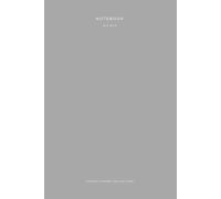 Minimal Dot Grid Notebook A5 (6x9) - 112 Pages - Grey | Studio Paper Collection: Quaderno a puntini minimalista - Copertina opaca - Perfetto per studio, bullet journal e appunti universitari