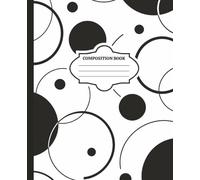Minimal Geometric Composition Notebook: College Ruled, 108 Pages, 7.5 x 9.25 in | Modern Abstract Cover for Students, Teens, and Professionals | Writing Journal or School Notebook