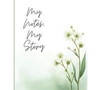 Minimal Green Floral Composition Notebook: aesthetic soft floral design notebook for Writing, Notes, Journaling and more.