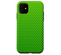 Minimal Green Lattice Pattern | Geometric Neutral Design Custodia per iPhone 11