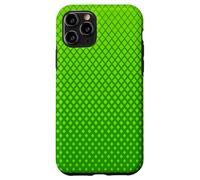 Minimal Green Lattice Pattern | Geometric Neutral Design Custodia per iPhone 11 Pro