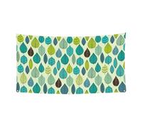 Minimal Leaf Pattern Printing Halloween Christmas Banner Decor Outdoor Indoor Hanging Party Sign Fade-Proof For Repeated Use