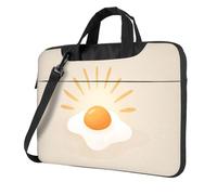 Minimal Mid Century Sunny Side Up Egg Borsa per laptop Custodia per laptop 15.6 Pollice Borse per Computer Imbottito Copertura Del Manicotto Per Donne Uomini