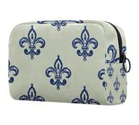 Minimal Monstera Leaves modello senza cuciture piccola borsa per il trucco per borsa, borsa cosmetica portatile con cerniera astuccio per il trucco per donne, articoli di cancelleria, articoli da
