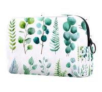 Minimal Monstera Leaves modello senza cuciture piccola borsa per il trucco per borsa, borsa cosmetica portatile con cerniera astuccio per il trucco per donne, articoli di cancelleria, articoli da